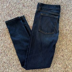 J. Crew Mid rise Toothpick Blue Jeans 28